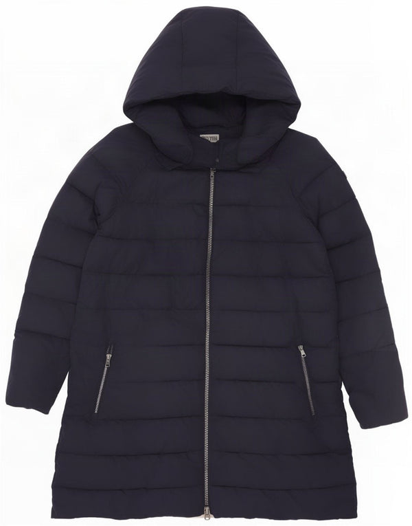 Cappotto imbottito con cappuccio da donna Rifle UK 20 2XL poliestere blu navy