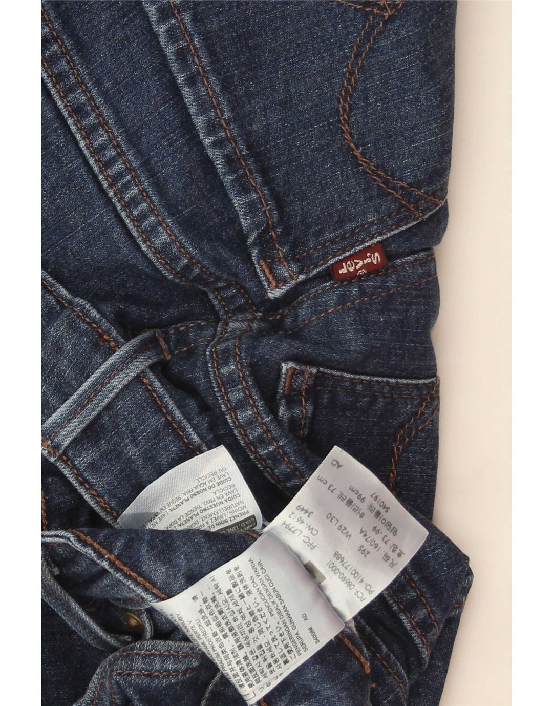Jeans slim da donna Levi's W29 L30 cotone blu