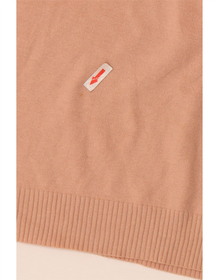 Maglione corto con scollo a V da donna Zara UK 12 Rosa medio
