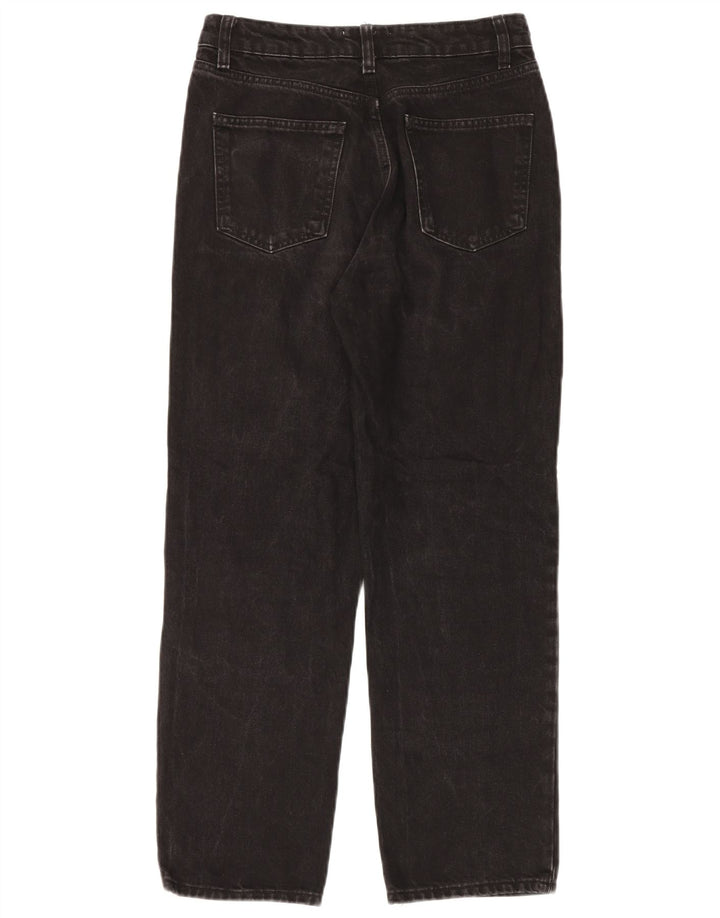 Jeans dritti da donna Zara EU 38 Small W28 L27 Cotone nero