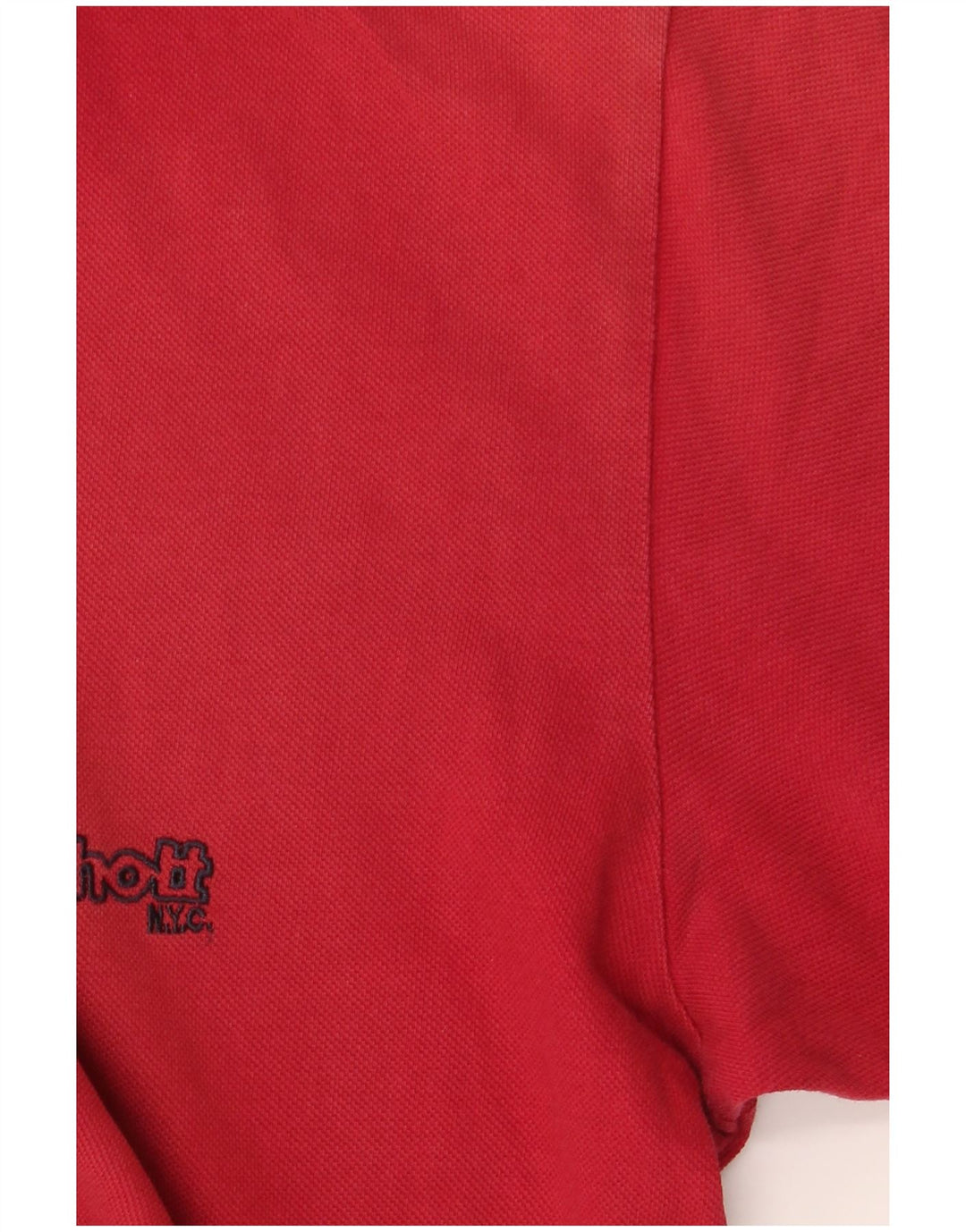 Polo da uomo SCHOTT grande in cotone rosso
