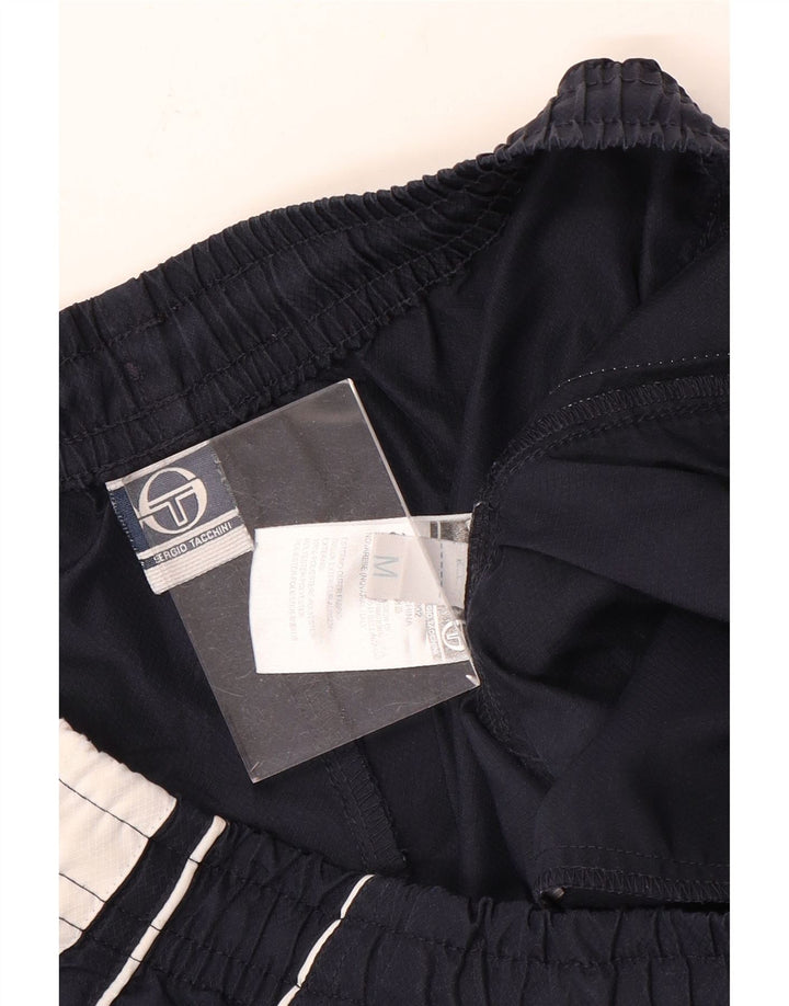 Pantaloncini sportivi da uomo Sergio Tacchini, poliestere color block medio blu navy