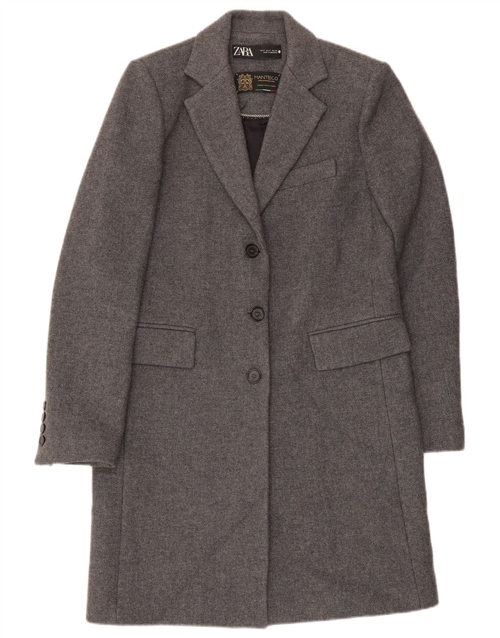 Cappotto Manteco da donna Zara UK 10 piccolo grigio