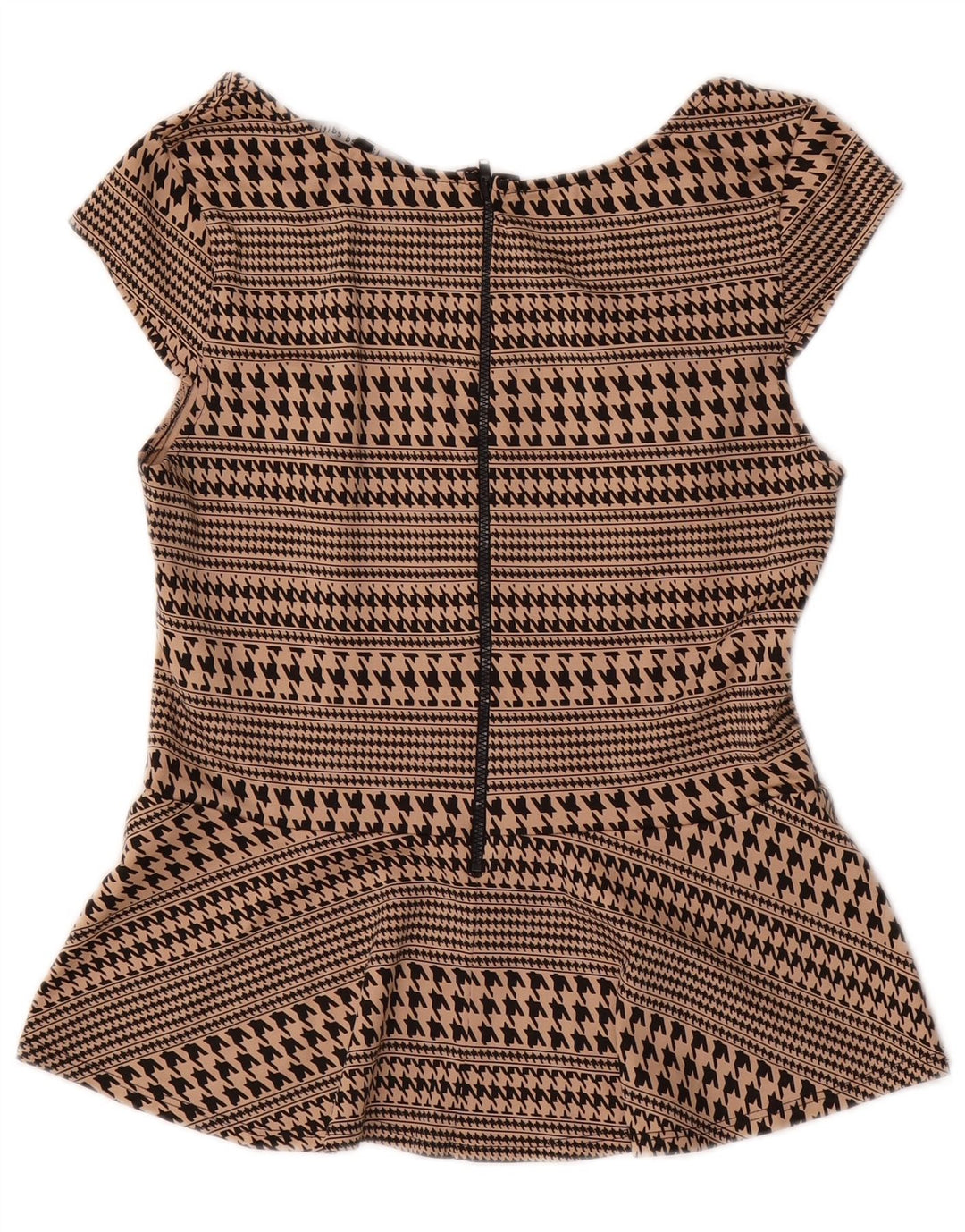 Camicetta da donna Oasis Top UK 12 Pied de poule beige medio