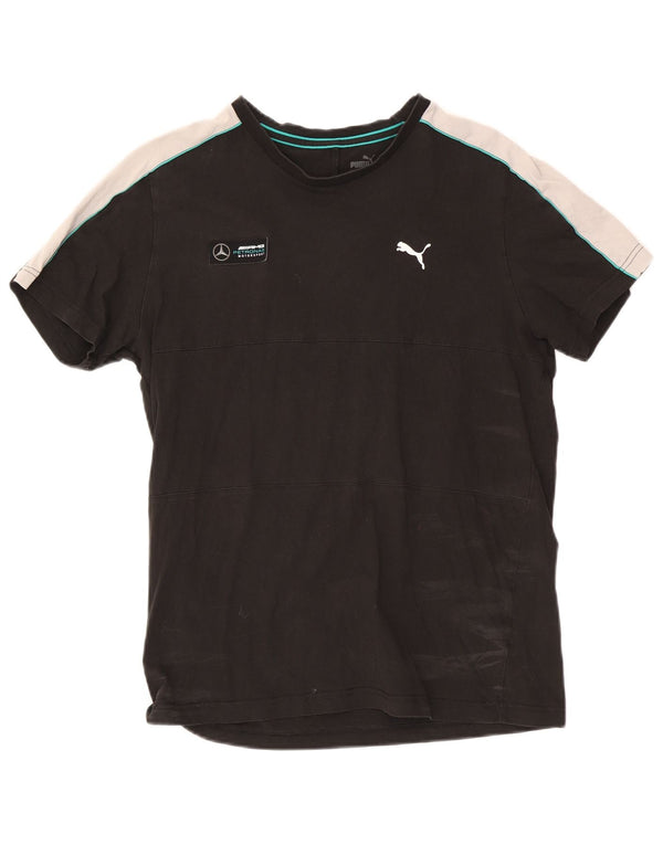 Puma T-shirt da uomo Mercedes AMG Petronas Top Large in cotone color block nero