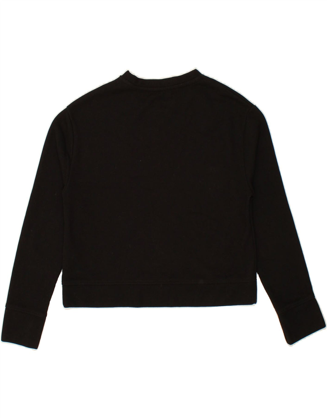 ZARA Womens Crop Sweatshirt Jumper UK 10 Small Black Viscose Vintage Zara and Second-Hand Zara from Messina Hembry 