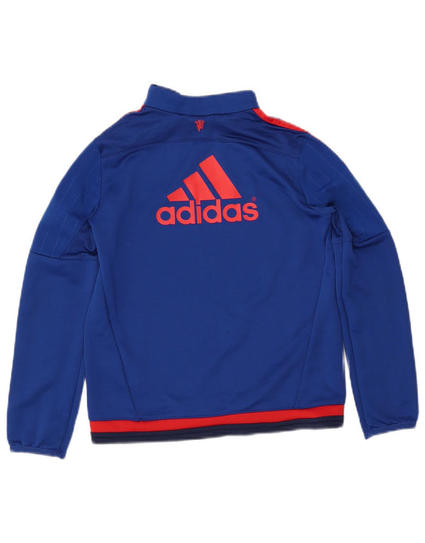 Top della tuta pullover con grafica ADIDAS da ragazzo Climacool 9-10 anni Blu