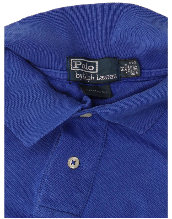 Polo da uomo su misura RALPH LAUREN in cotone blu medio