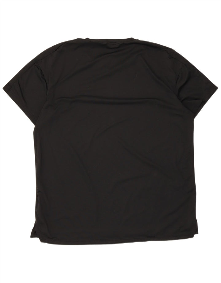 T-shirt Nike Dri Fit da uomo, grande, in poliestere nero