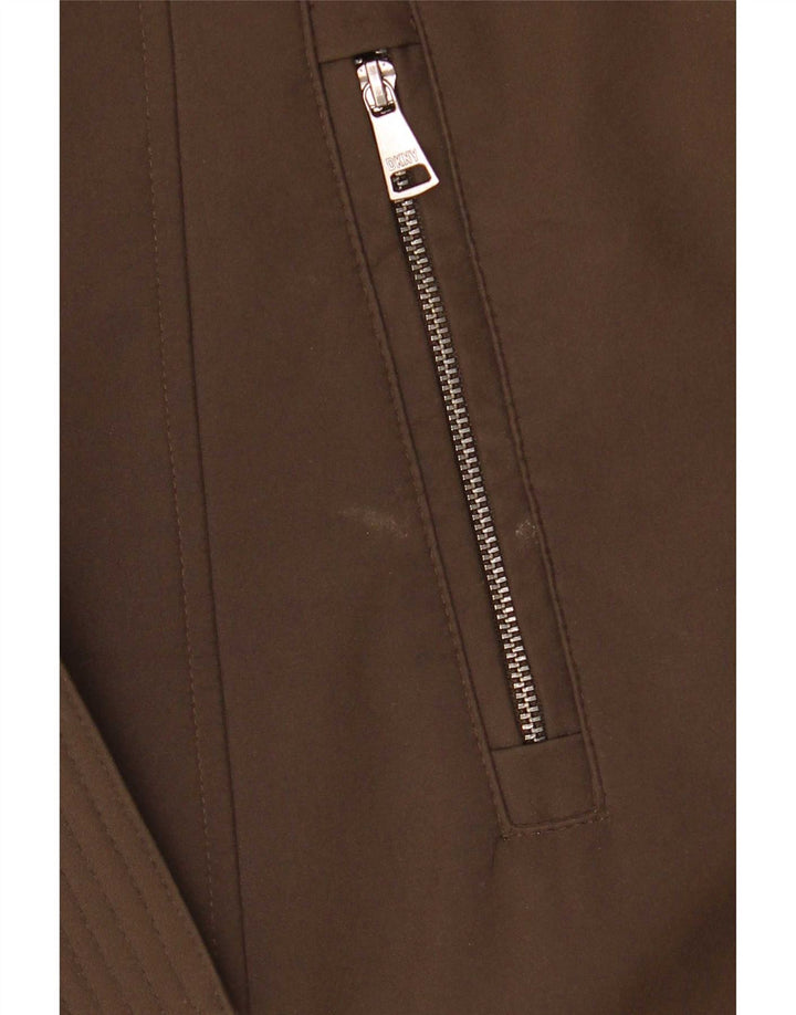 Soprabito Sherpa da donna Dkny UK 18 XL poliestere marrone