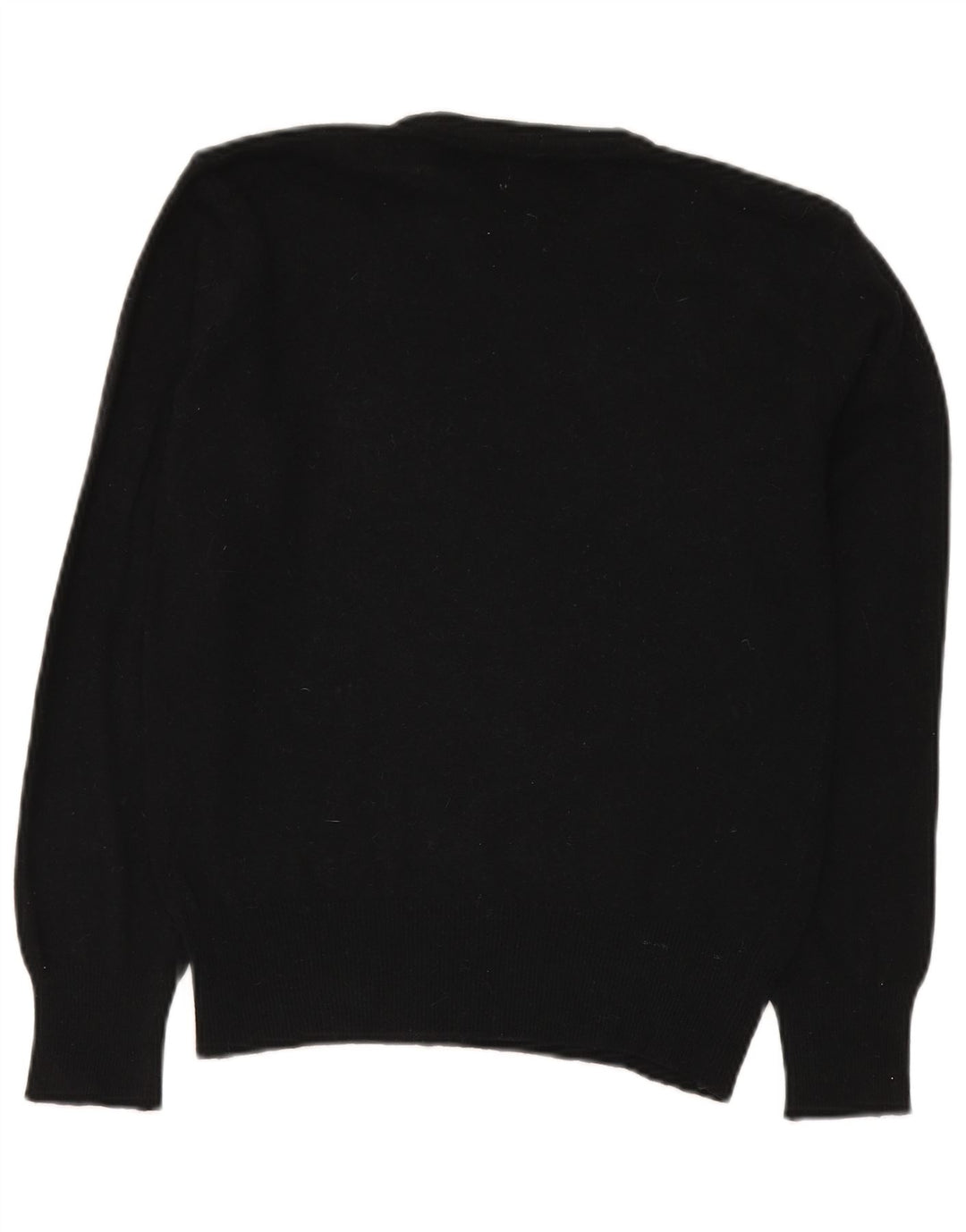 Maglione Maglia Girocollo Donna Benetton IT 50 XL Lana Nera