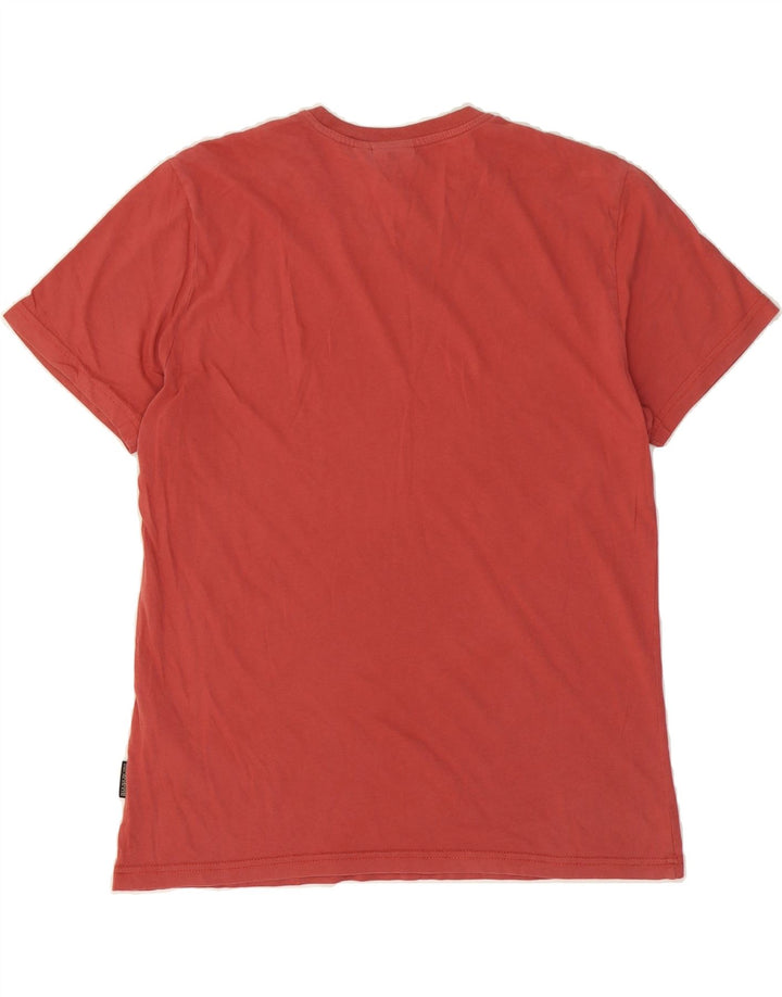 NAPAPIJRI Mens T-Shirt Top Small Red Vintage Napapijri and Second-Hand Napapijri from Messina Hembry 