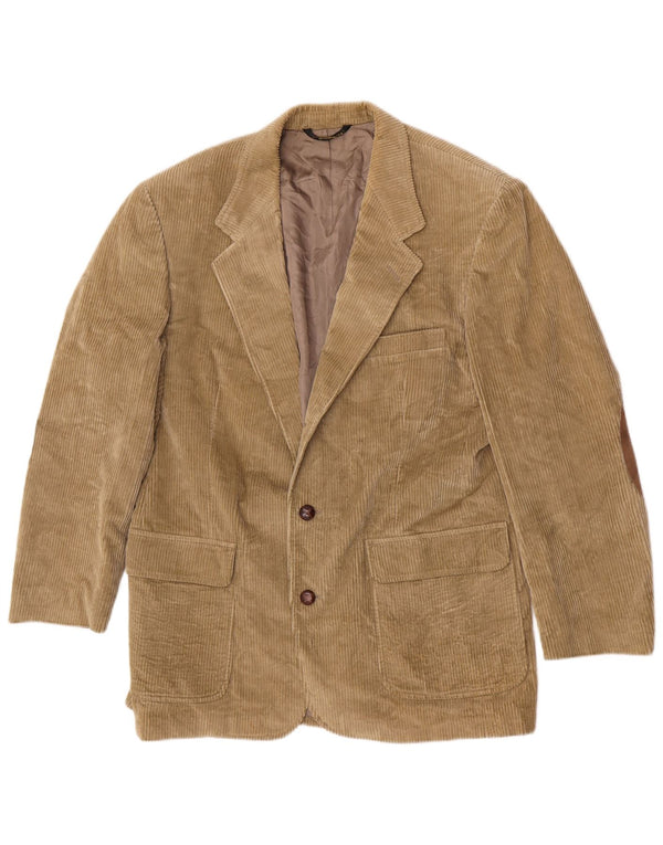 Giacca blazer da uomo in velluto a coste a 2 bottoni Orvis UK 42 XL Beige