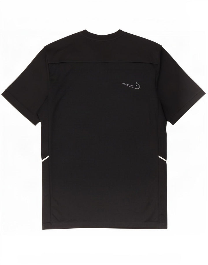 T-shirt Nike da uomo Dri Fit Slim, parte superiore in poliestere nero medio