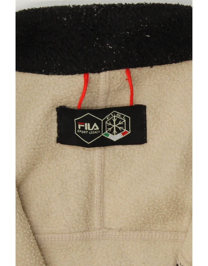 Giacca in pile da uomo FILA UK 36 Small Off White Colourblock