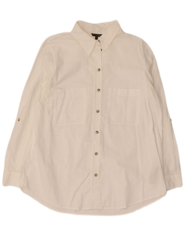 Camicia a maniche lunghe da donna Massimo Dutti EU 44 XL Cotone bianco