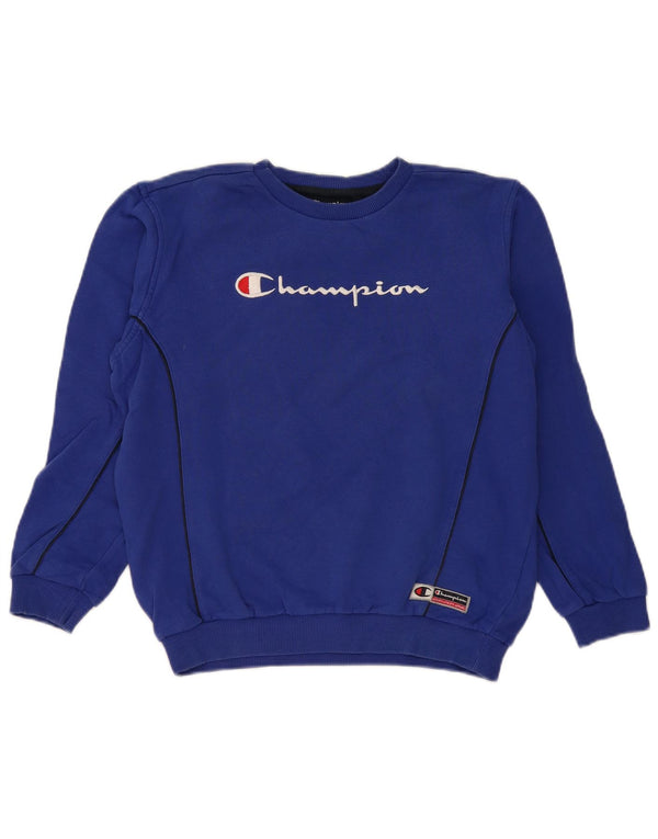 Felpa grafica Champion da ragazzo, 13-14 anni, XL, blu