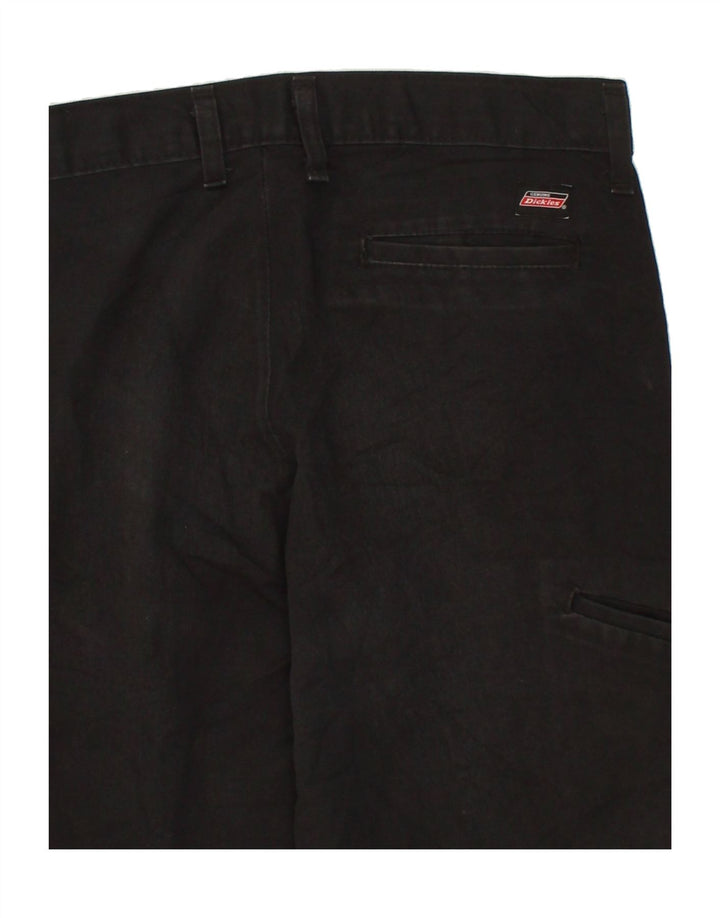 DICKIES Womens Straight Chino Trousers W28 L30  Black Polyester Vintage Dickies and Second-Hand Dickies from Messina Hembry 