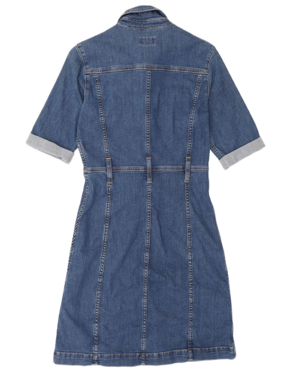 PEPE Jeans Abito in denim da donna UK 10 Piccolo cotone blu