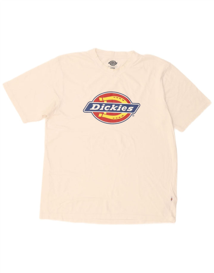 Dickies T-shirt grafica da uomo grande in cotone bianco