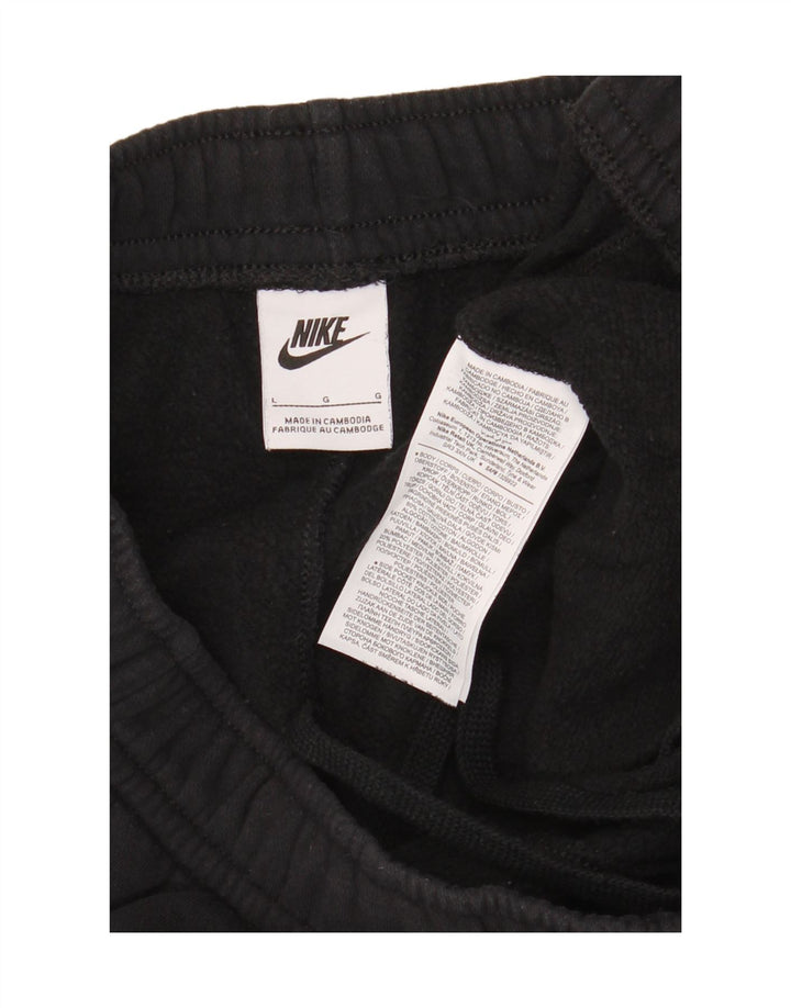 Pantaloni da tuta cargo da uomo Nike, pantaloni da jogging, grandi, in cotone nero