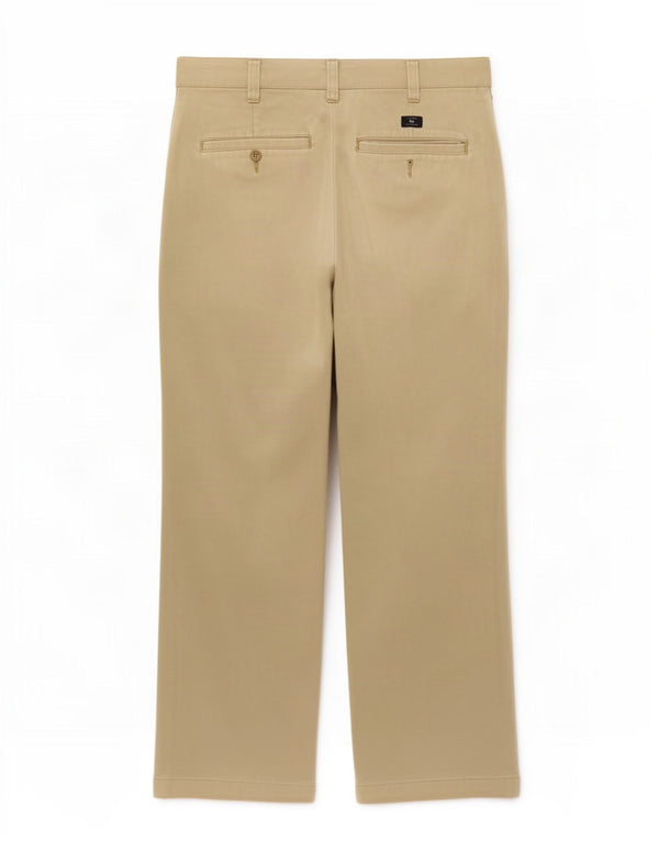 Pantaloni chino dritti da uomo Marks & Spencer W30 L27 cotone kaki
