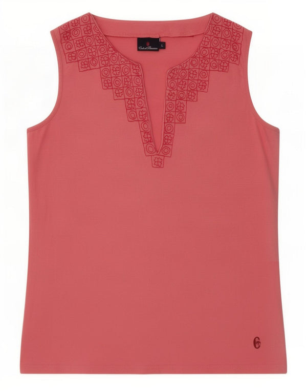 Canotta da donna Conte of Florence UK 14 grande cotone rosa