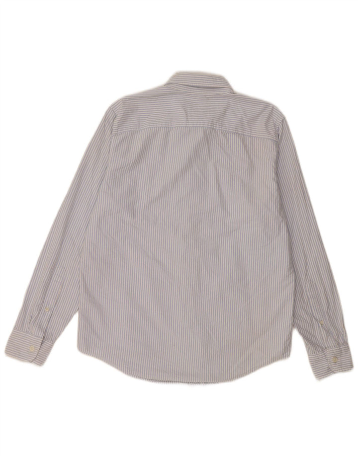 Camicia da uomo Abercrombie & Fitch in cotone a righe blu medio