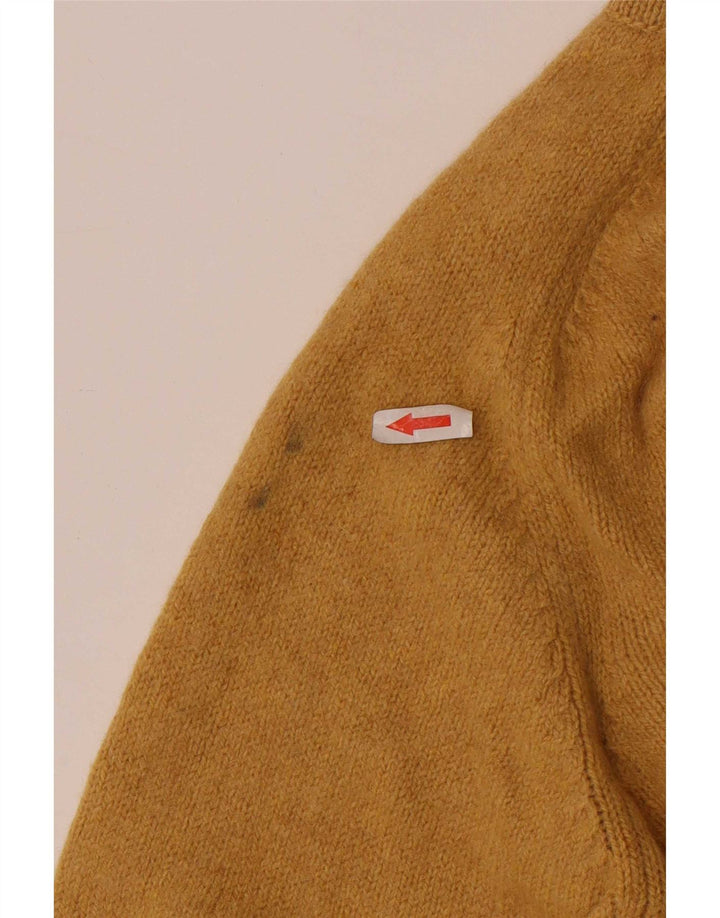 Maglione maglione girocollo da uomo Zara XL in lana gialla