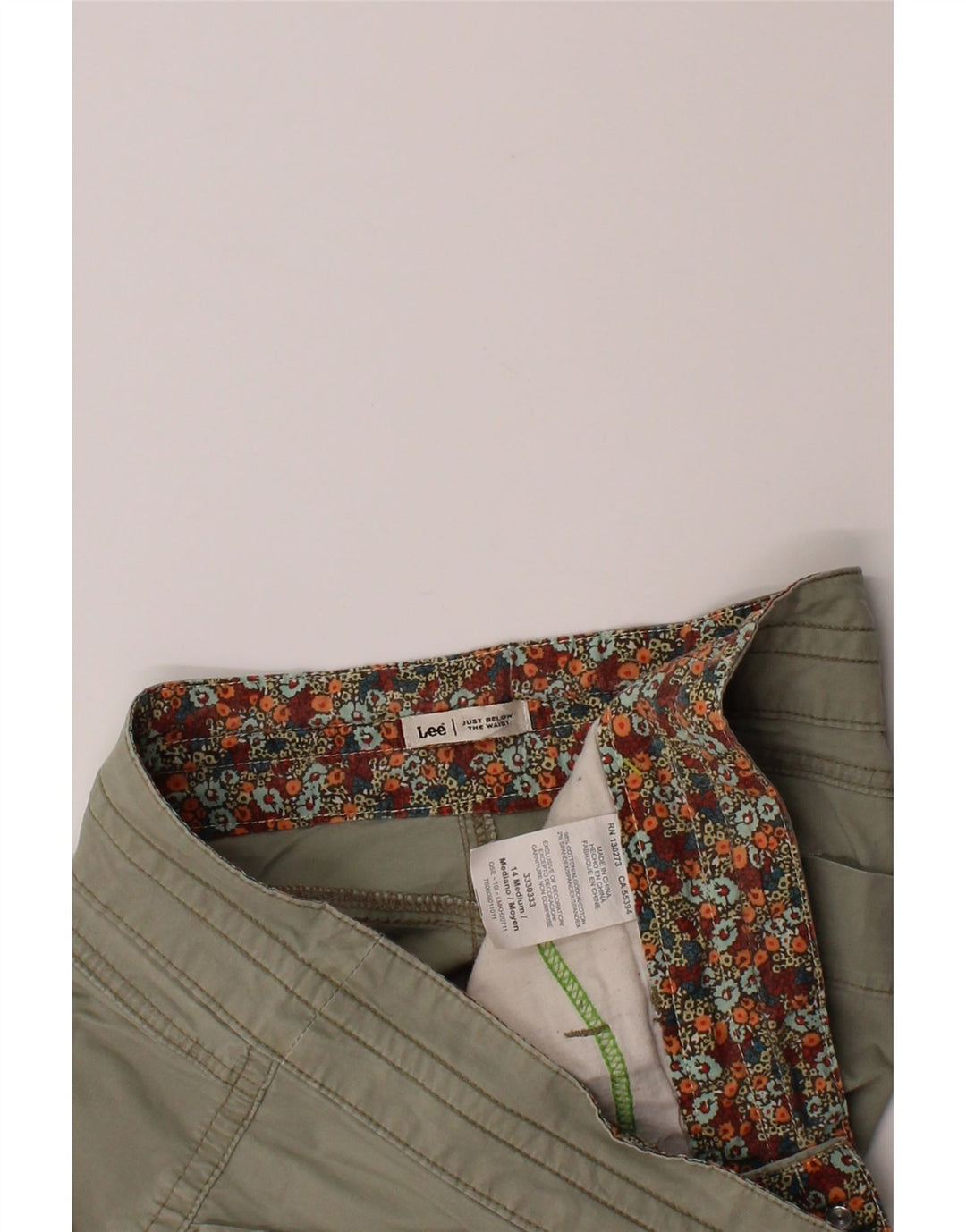 LEE Womens Bermuda Shorts US 14 XL W36 Green Cotton Vintage Lee and Second-Hand Lee from Messina Hembry 