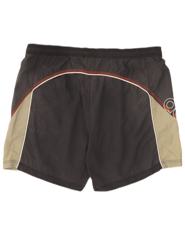 Pantaloncini da bagno grafici da uomo Adidas XL in nylon color block grigio