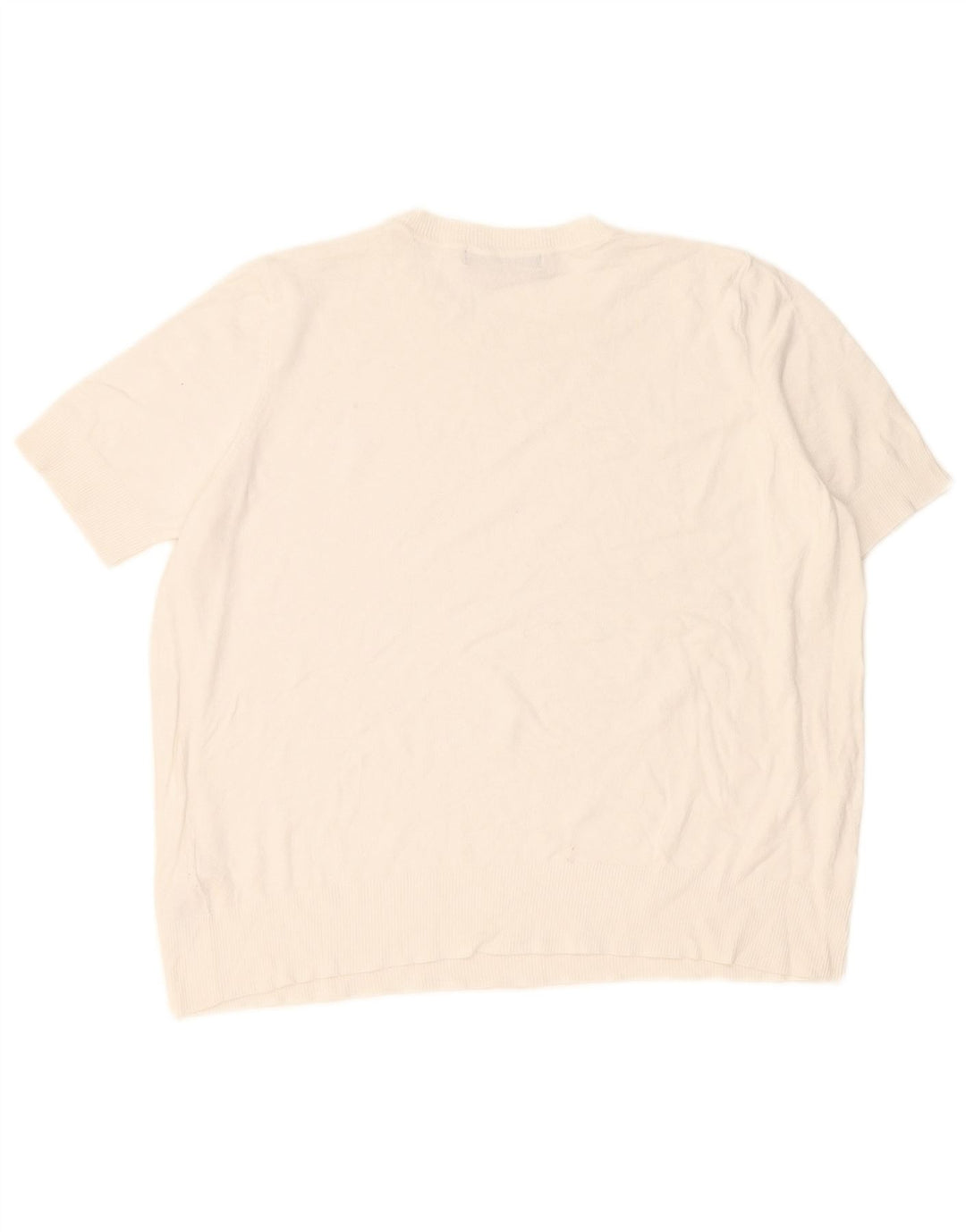 Maglione maglione girocollo da donna Marks & Spencer UK 16 grande bianco