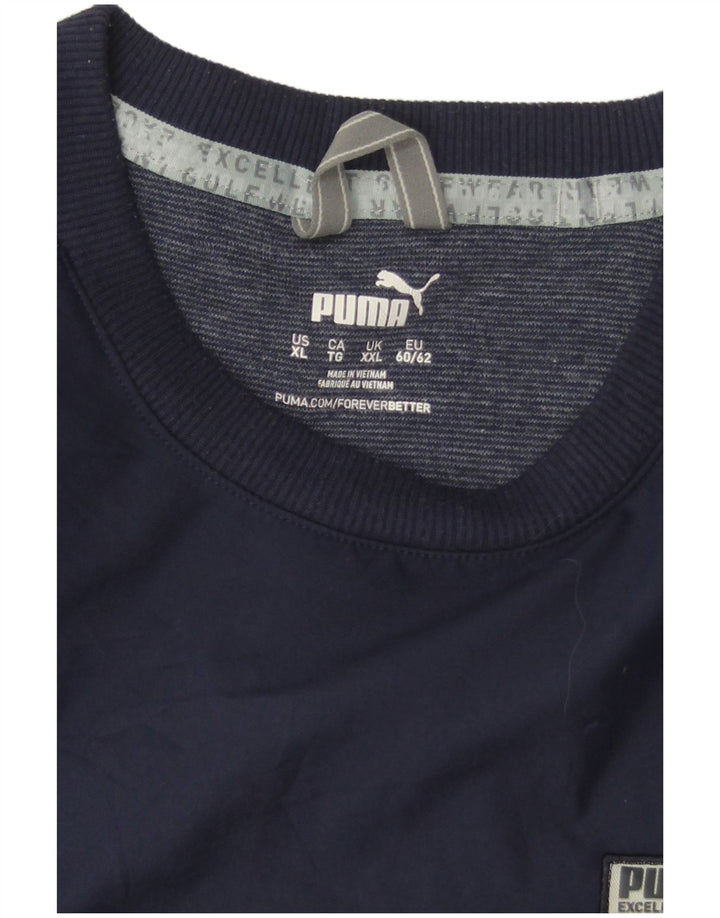 Felpa PUMA da uomo 2XL Blu Navy