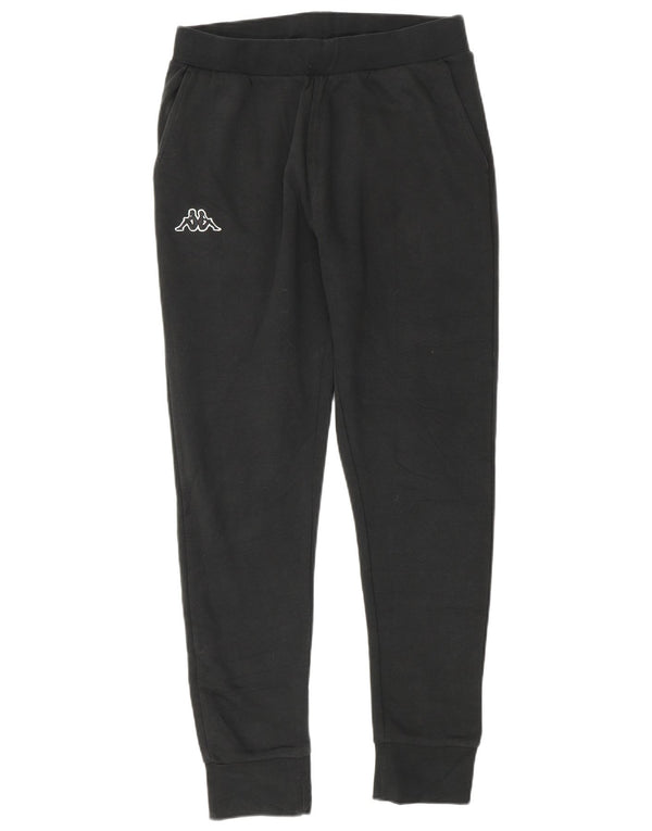 Pantaloni da tuta da uomo Kappa Joggers piccoli in cotone nero