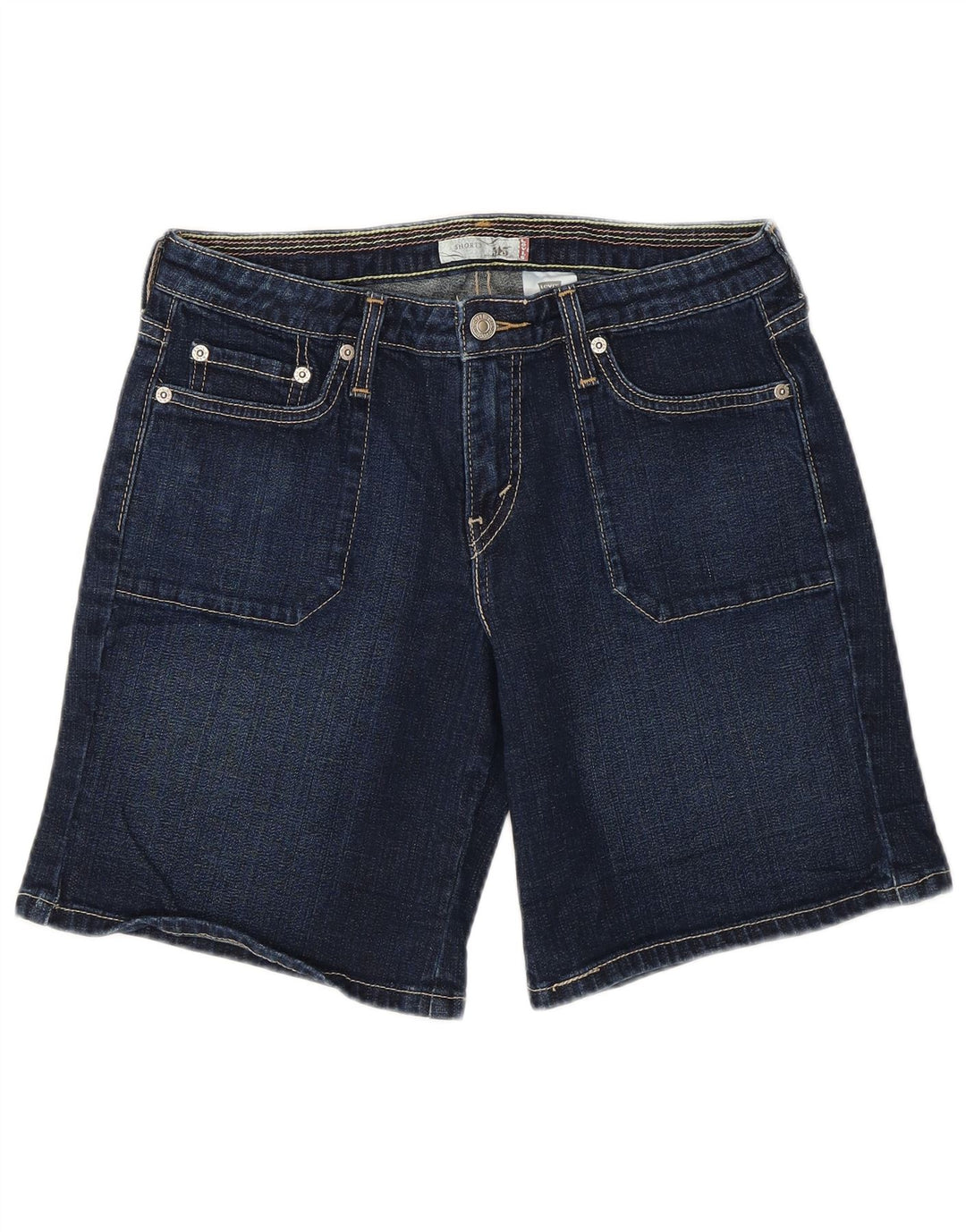 Pantaloncini di jeans Levi's 545 da donna US 4 Small W28 Cotone blu navy
