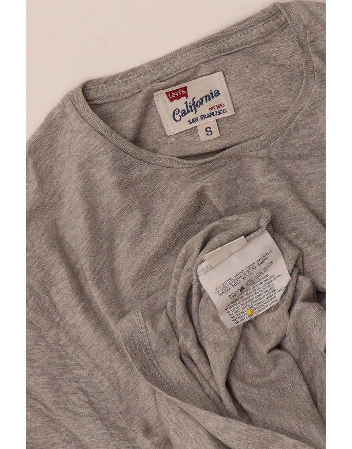 T-shirt da uomo Levi's Top Small in cotone chiazzato grigio