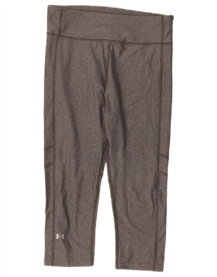 Leggings Capri Heat Gear da donna Under Armour UK 12 Grigio medio