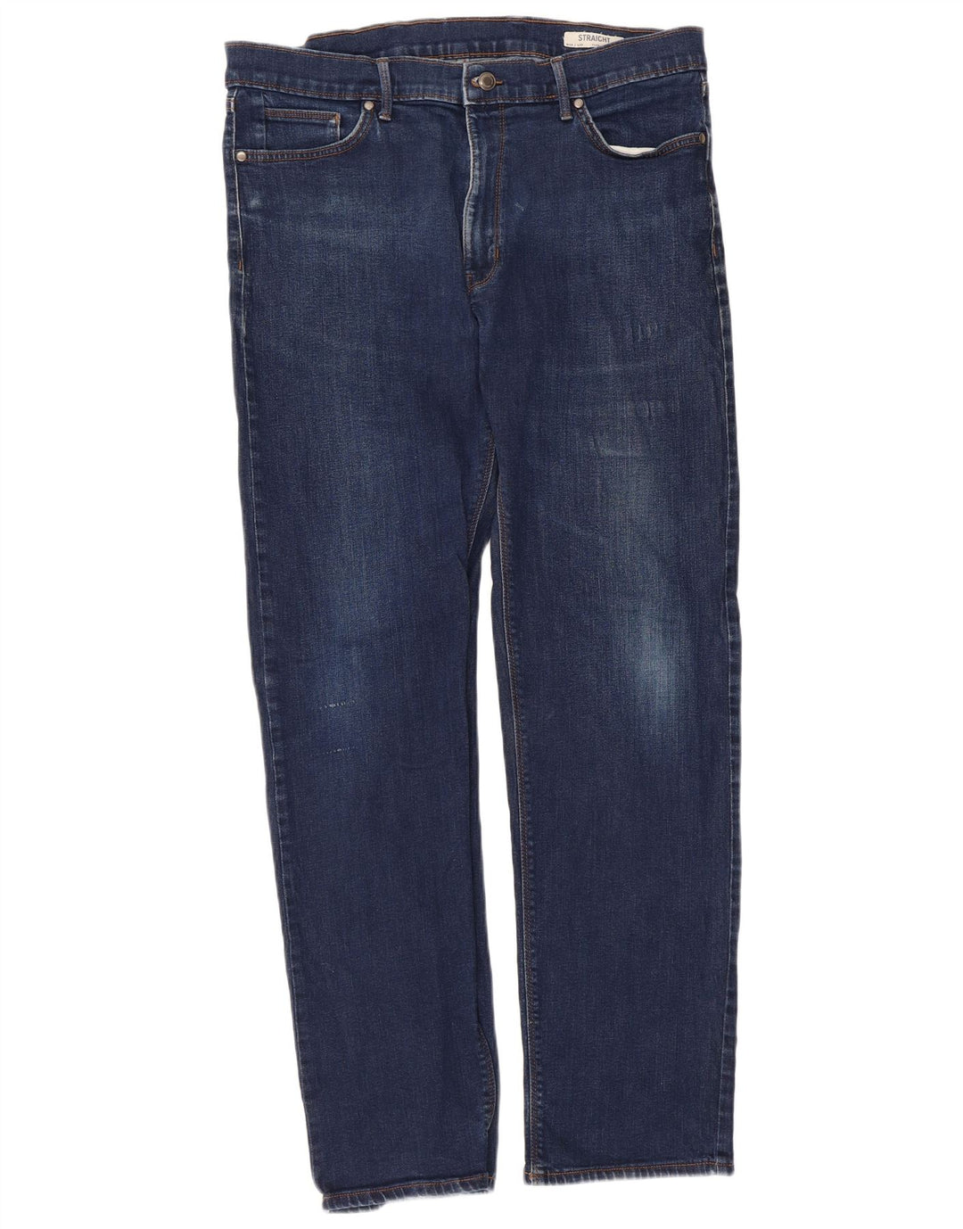 Jeans dritti da uomo Marks & Spencer W38 L33 cotone blu