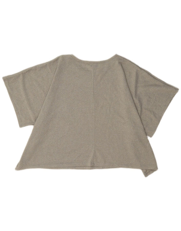 Camicetta oversize corta da donna Zara Top UK 14 Beige medio screziato