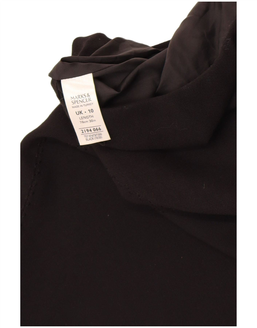 Gonna lunga da donna Marks & Spencer UK 10 piccola W26 poliestere nero