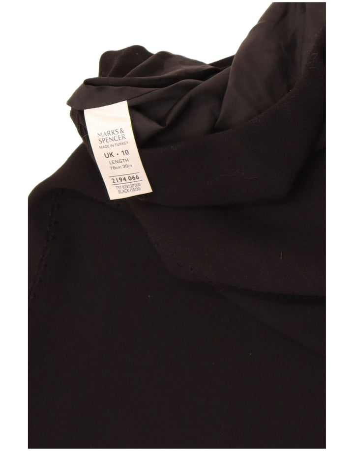 Gonna lunga da donna Marks & Spencer UK 10 piccola W26 poliestere nero