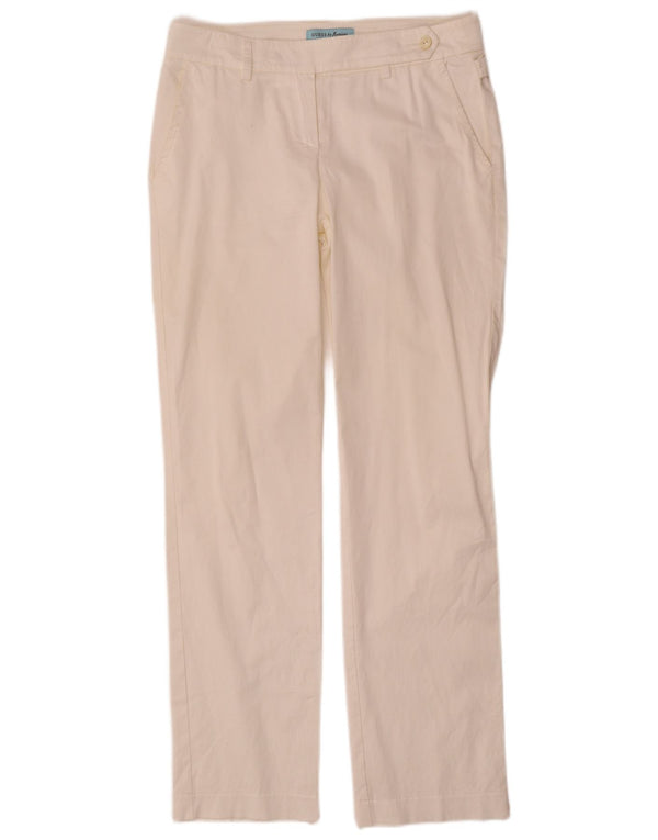 Pantaloni da abito dritti da donna Guess By Marciano IT 42 medio W30 L30 bianco