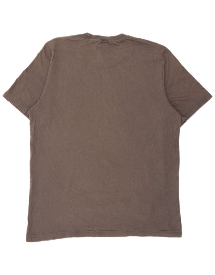 T-shirt grafica da uomo Adidas Top in cotone grigio medio