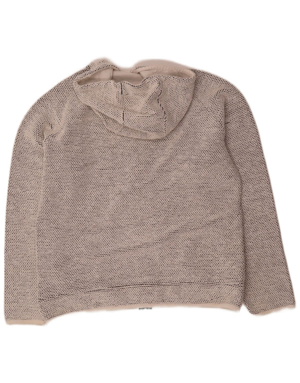 Maglione con cappuccio e zip da donna Weird Fish UK 18 XL Cotone grigio