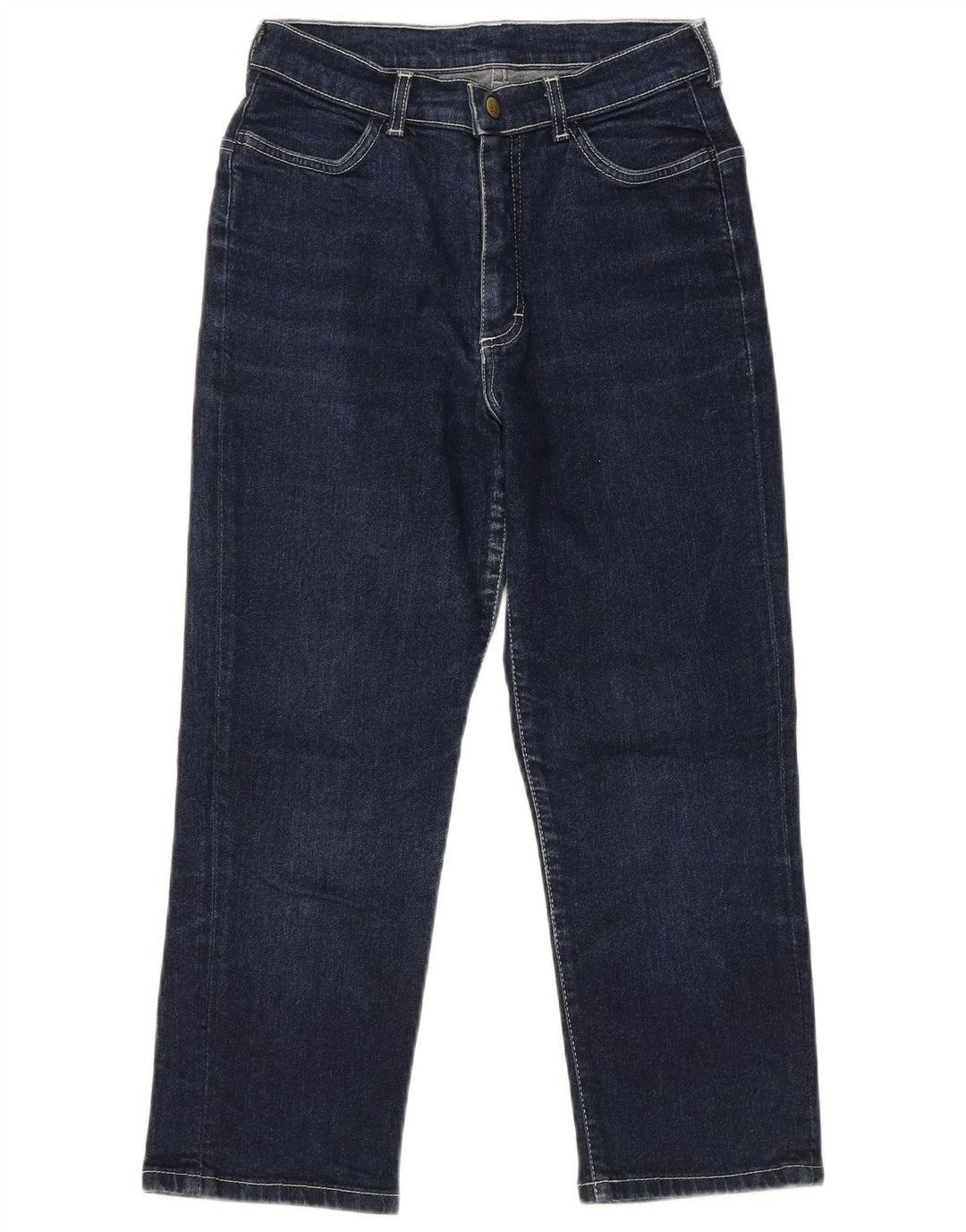 Jeans Capri da donna LEE W28 L22 in cotone blu navy