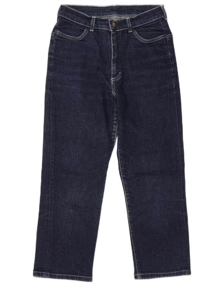 Jeans Capri da donna LEE W28 L22 in cotone blu navy
