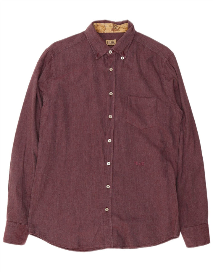 ALVIERO MARTINI Camicia Uomo Bordeaux Medio