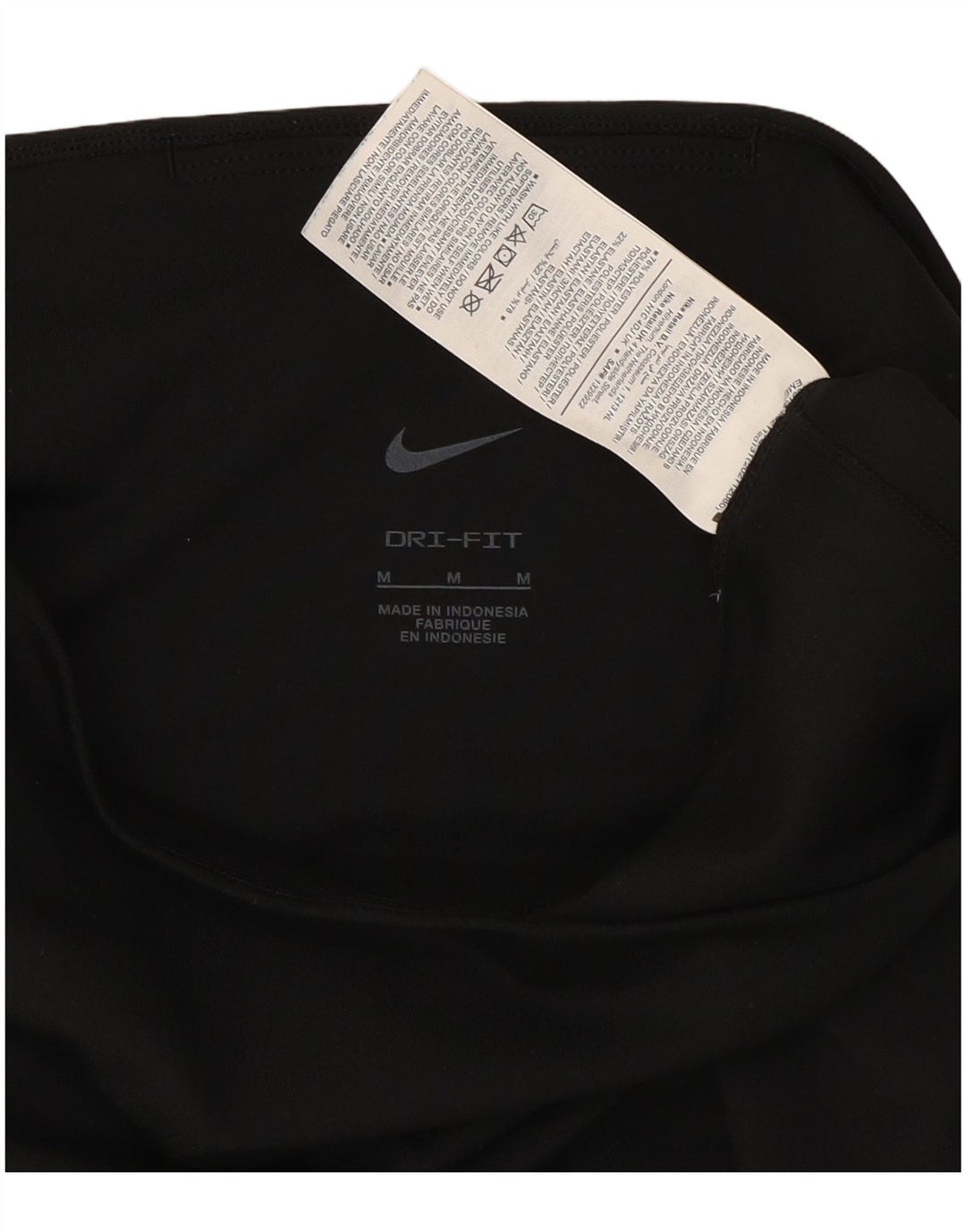 Leggings Nike Dri Fit Capri da donna UK 12 medio nero poliestere