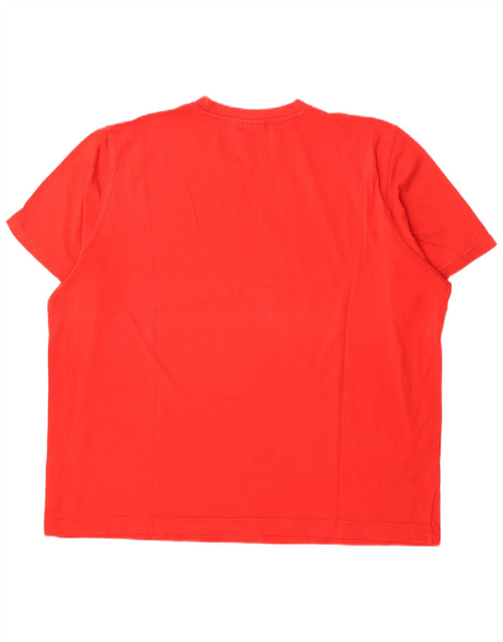 T-shirt grafica da uomo Puma Top 2XL in cotone rosso