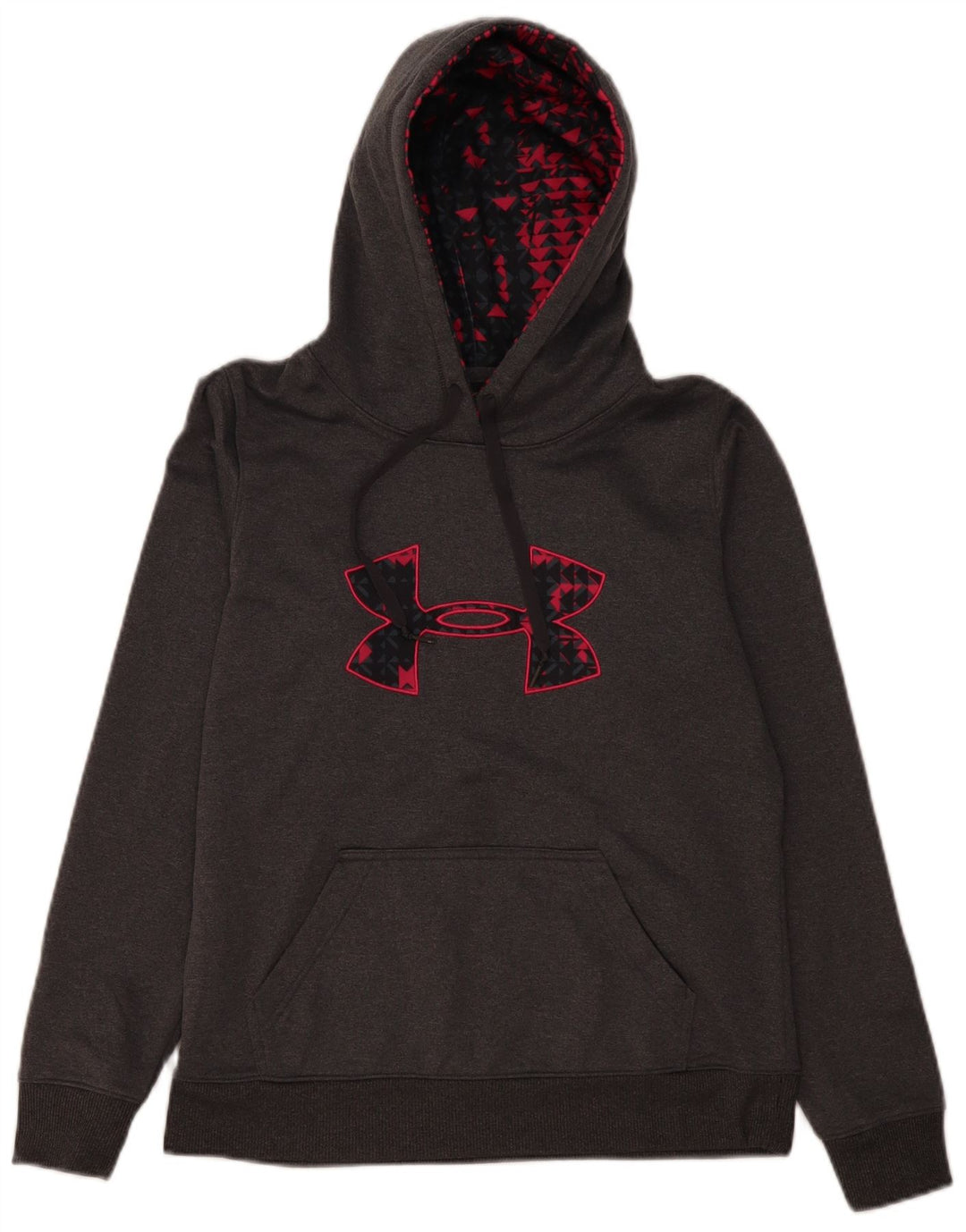 Felpa con cappuccio oversize con grafica da donna Under Armour UK 10 Small Grigio
